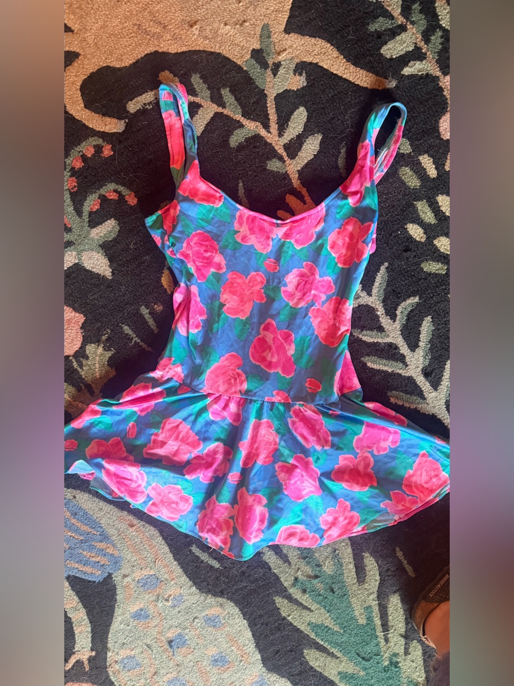 VINTAGE BARBIECORE SWIM DRESS